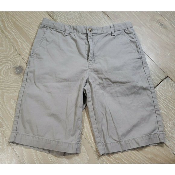 Vineyard Vines Boys Size 16 YOUTH Bermuda Shorts 100% Cotton Khaki Tan - Picture 1 of 8
